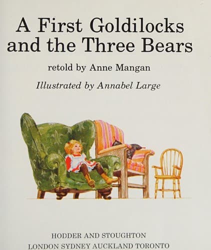 Tapa de A first Goldilocks and the three bears