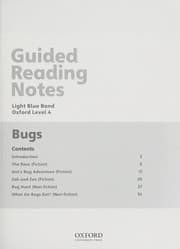 Tapa de Guided Reading Notes Bugs