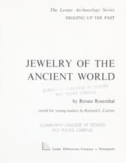 Tapa de Jewellery of the Ancient World (Lerner Archaeology Series: Digging Up the Past)
