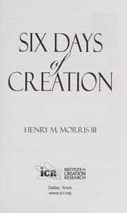 Tapa de Six days of creation