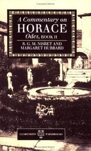 Tapa de Commentary on Horace - Odes Bk. 2