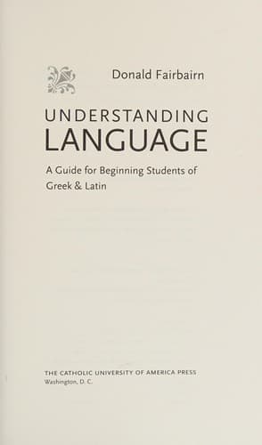 Tapa de Understanding language