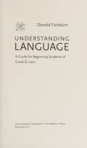 Tapa de Understanding language