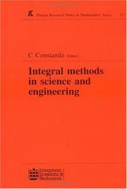 Tapa de Integral Methods in Science and Engineering (Research Notes in Mathematics Series)