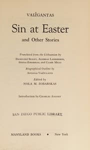 Tapa de Sin at Easter