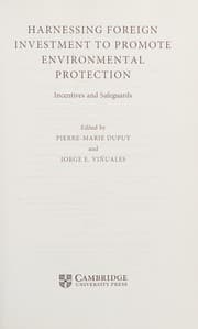 Tapa de Harnessing foreign investment to promote environmental protection