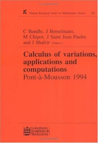 Tapa de Calculus of variations, applications, and computations