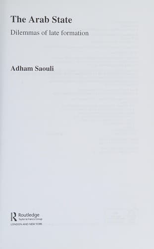 Tapa de The Arab state