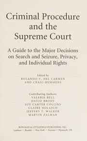 Tapa de Criminal procedure and the Supreme Court