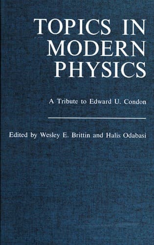 Tapa de Topics in modern physics