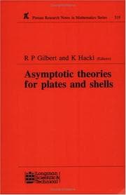 Tapa de Asymptotic theories for plates and shells