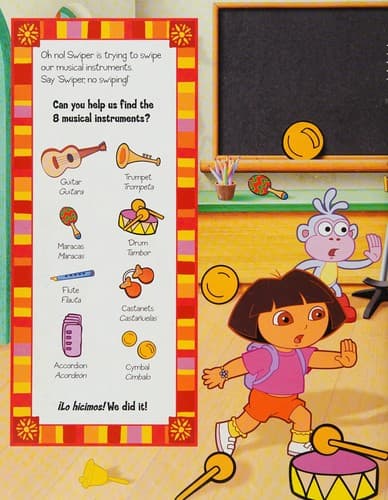 Tapa de Look and find with Dora
