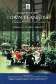 Tapa de Investigating town planning