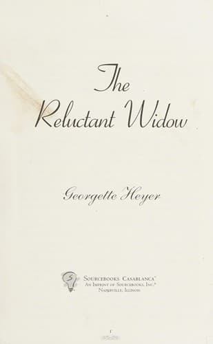 Tapa de The Reluctant Widow
