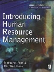 Tapa de Introducing human resource management