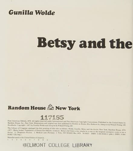 Tapa de Betsy and the doctor