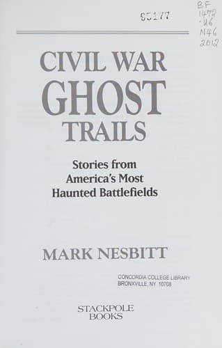 Tapa de Civil War ghost trails