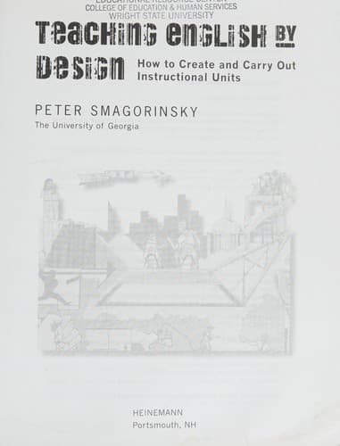 Tapa de Teaching English by design