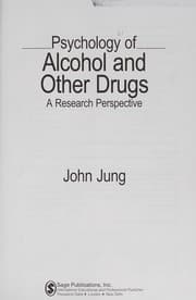 Tapa de Psychology of alcohol and other drugs