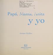 Tapa de Papá, Mamá, Anita y yo
