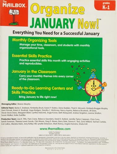 Tapa de Organize January now!