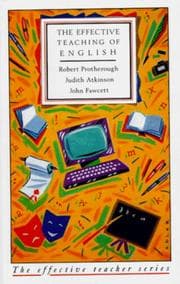 Tapa de The effective teaching of English