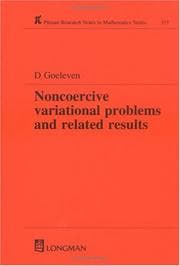 Tapa de Noncoercive variational problems and related results