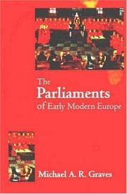 Tapa de The Parliaments of early modern Europe, 1400-1700