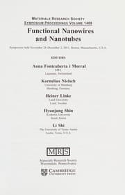 Tapa de Functional Nanowires and Nanotubes
