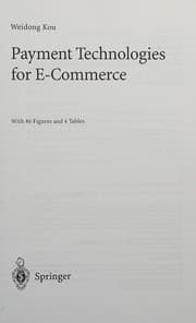 Tapa de Payment technologies for E-commerce