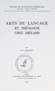Tapa de Arts du langage et théologie chez Abélard ..