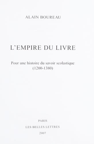 Tapa de L' empire du livre