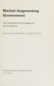 Tapa de Market-augmenting government