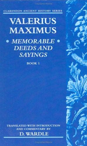 Tapa de Memorable deeds and sayings