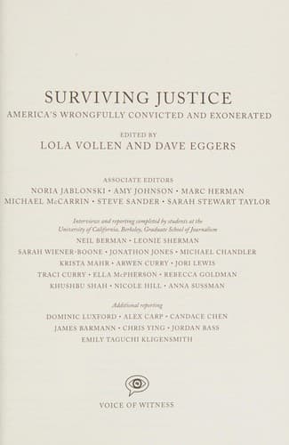 Tapa de Surviving justice