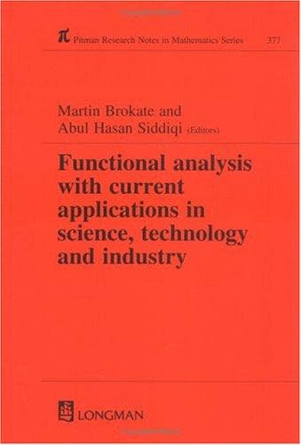 Tapa de Functional Analysis with Current Applications in Science, Technology and Industry (Research Notes in Mathematics Series)