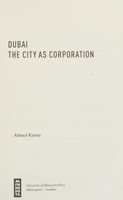 Tapa de Dubai, the city as corporation
