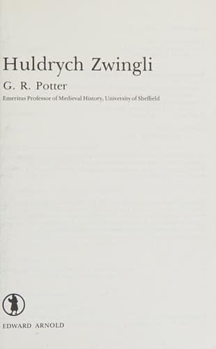 Tapa de Huldrych Zwingli