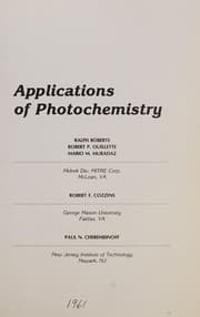 Tapa de Applications of photochemistry
