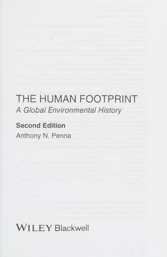 Tapa de The human footprint