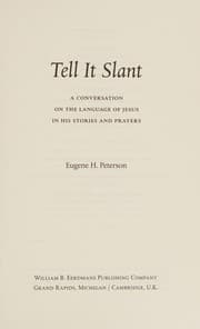 Tapa de Tell It Slant