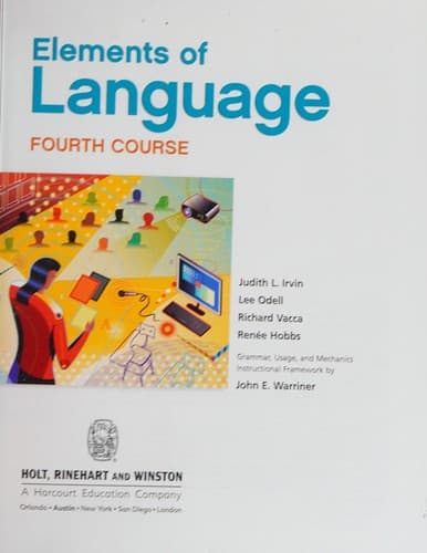 Tapa de Elements of language