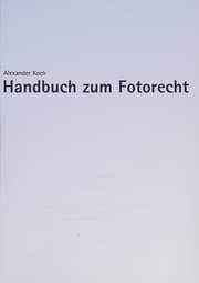 Tapa de Handbuch zum Fotorecht