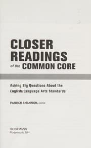 Tapa de Closer Readings of the Common Core