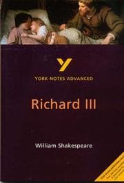 Tapa de York Notes Advanced on "Richard III" by William Shakespeare