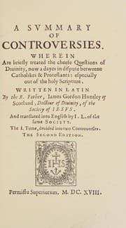 Tapa de A summary of controversies, 1618