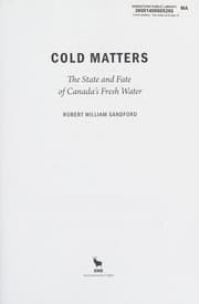Tapa de Cold Matters