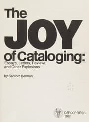 Tapa de The joy of cataloging