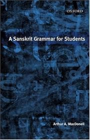 Tapa de A Sanskrit grammar for students