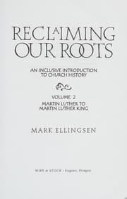 Tapa de Reclaiming Our Roots, Volume I : An Inclusive Introduction to Church History